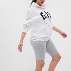 GAP Women's Heather Gray Maternity Bike Shorts